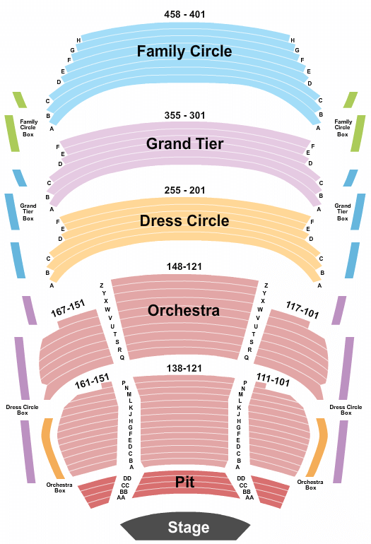Fox Cities Performing Arts Center Great Gatsby Seating Chart